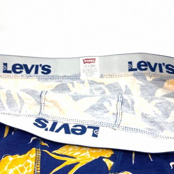 🌿Sale🌿 3-pack Levi's Men's Size S L Boxer Brief Cotton 0593 37453 Blue Navy - Picture 8 of 8